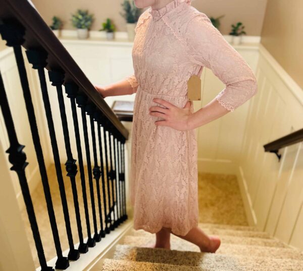 Pink/lace dress