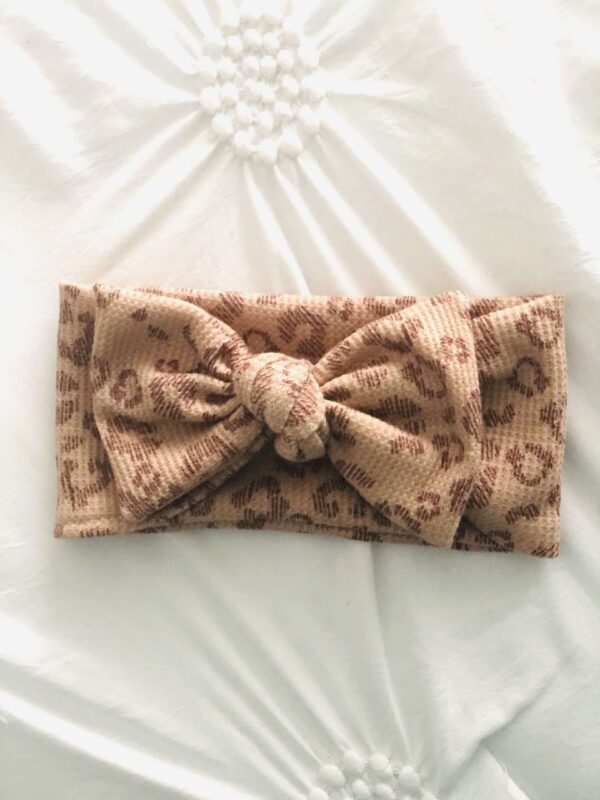 Pink/leopard print headband