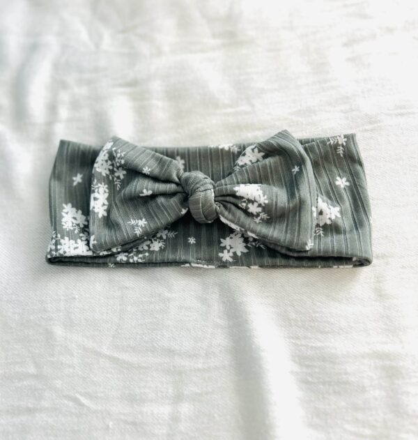 Blue/green floral headband