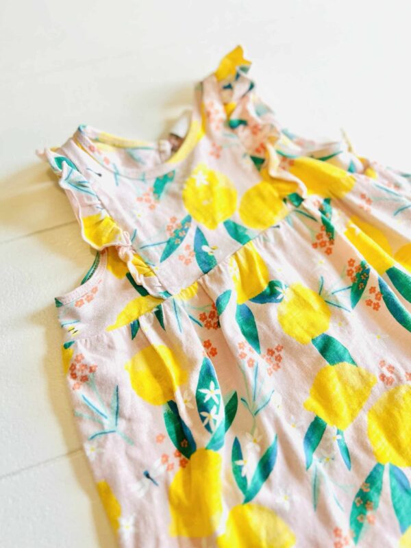 Pink/yellow lemon dress