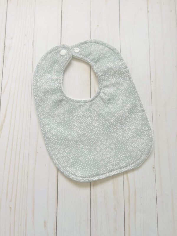 Blue floral bib