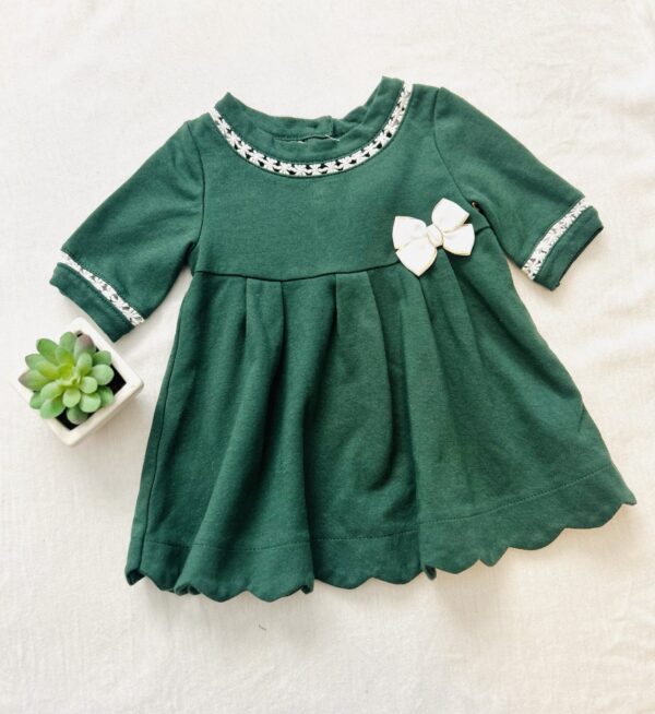 Dark green dress w/ bow