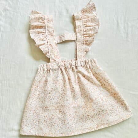 Pink floral ruffle jumper