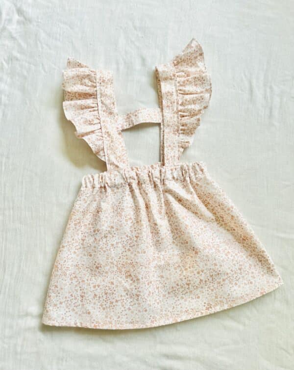 Pink floral ruffle jumper
