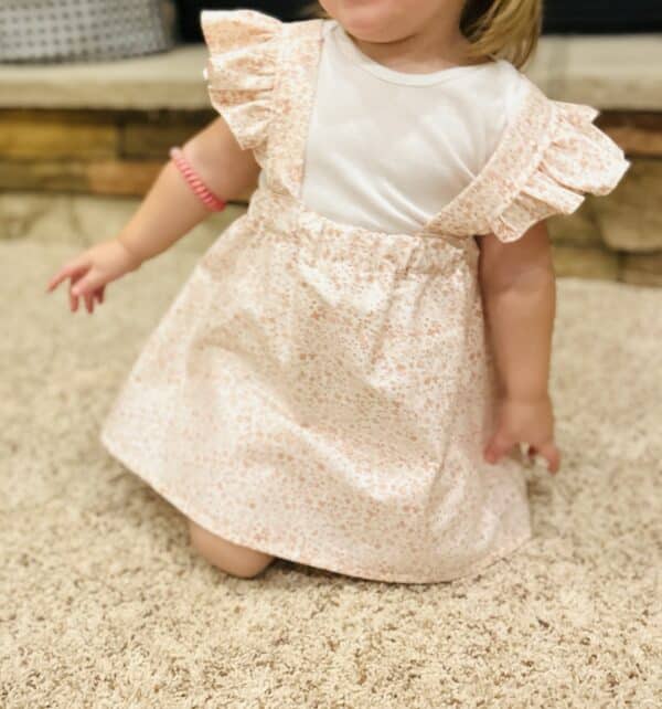 Pink floral ruffle jumper - Image 3