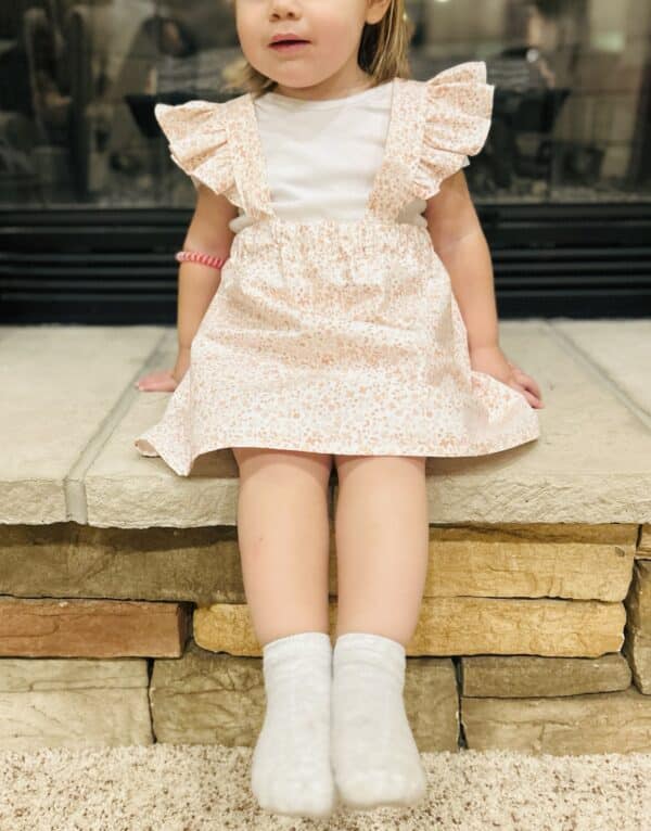 Pink floral ruffle jumper - Image 4