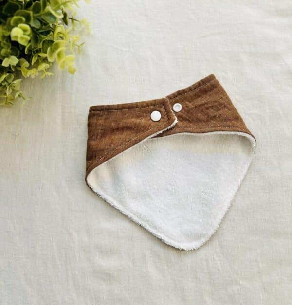 Brown bandana bib - Image 2