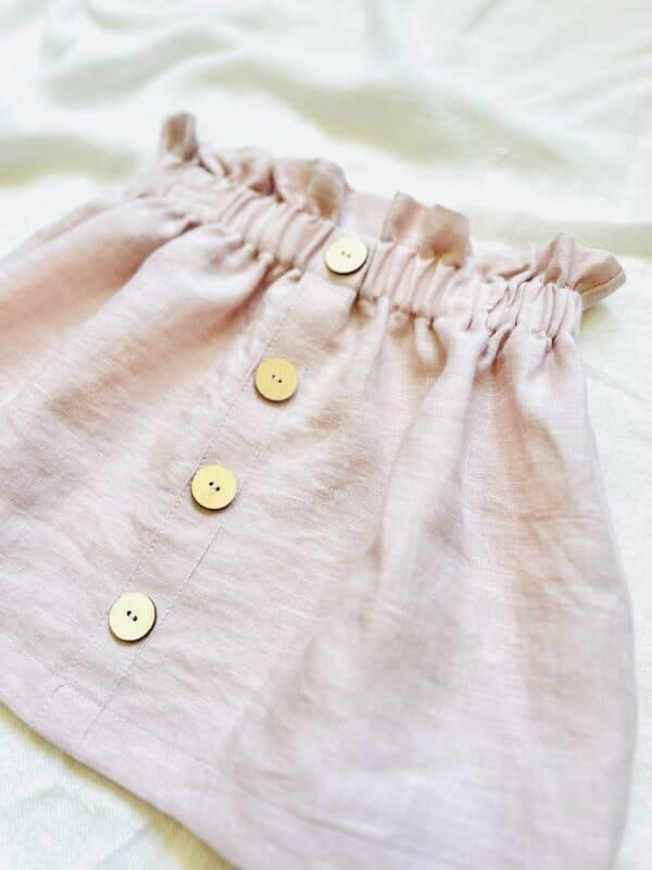 Light pink paper bag skirt - Image 2