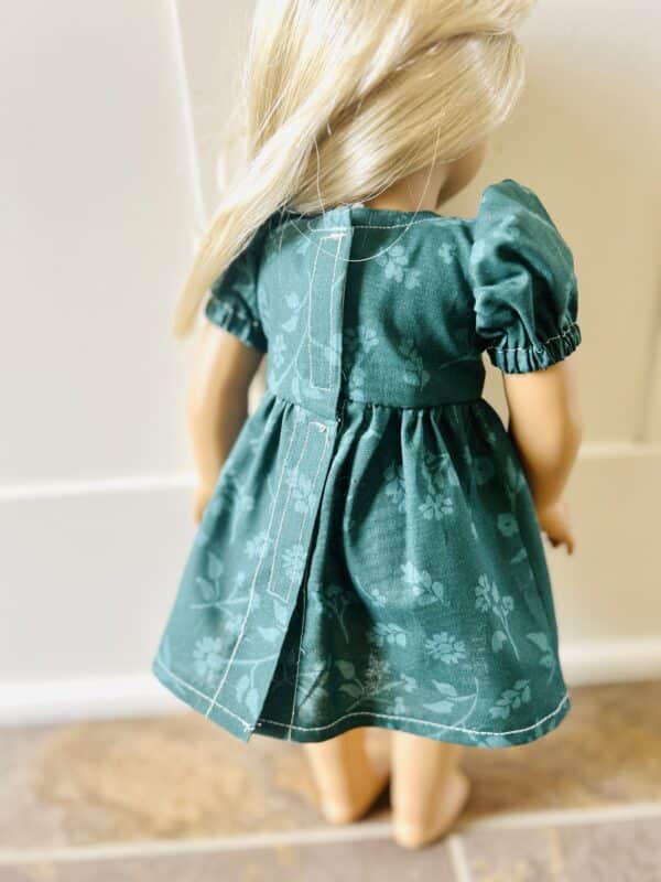 ‘Ivy’ green floral shortsleeve dress - Image 4