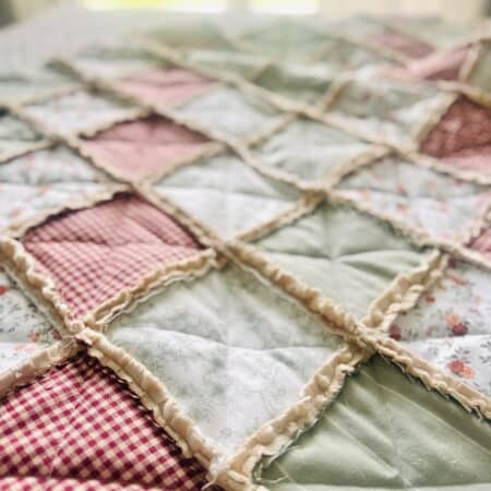 Vintage rag quilt